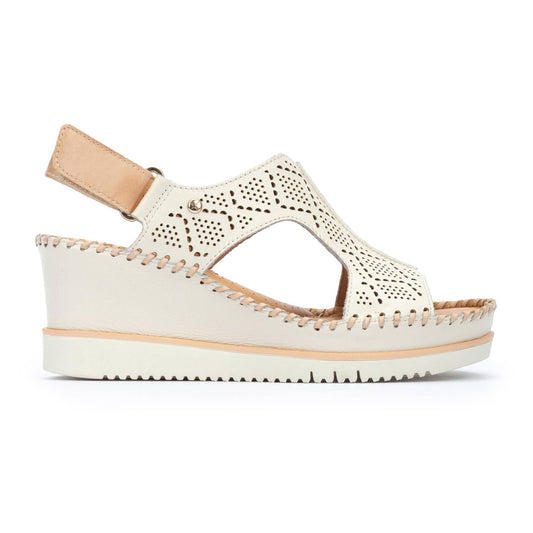 PIKOLINOS AGUADULCE W3Z-1775 CREAM WEDGE SANDAL