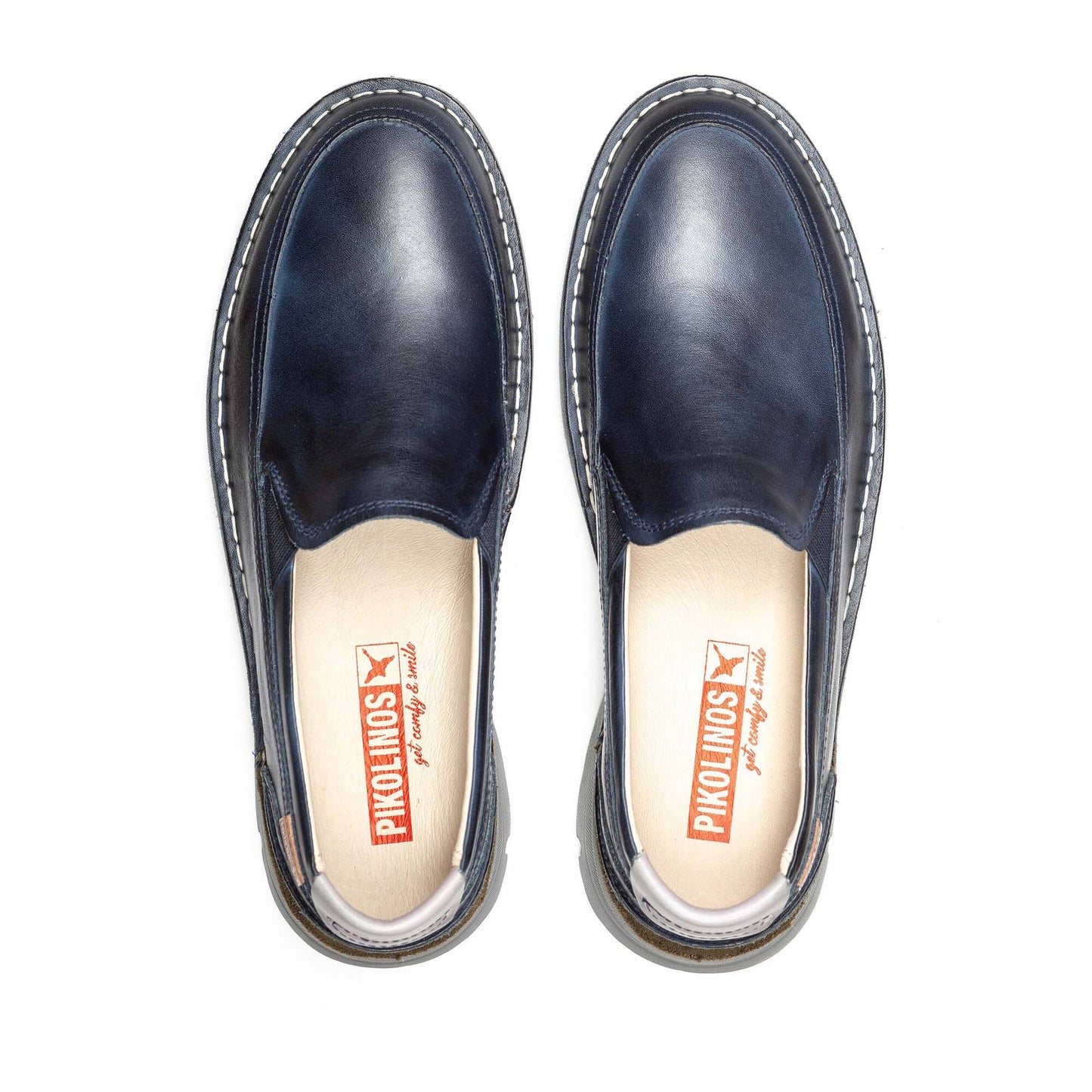 PIKOLINOS SAMPLE - RIVAS M3T-3197 MEN'S NAVY LEATHER MOCCASIN