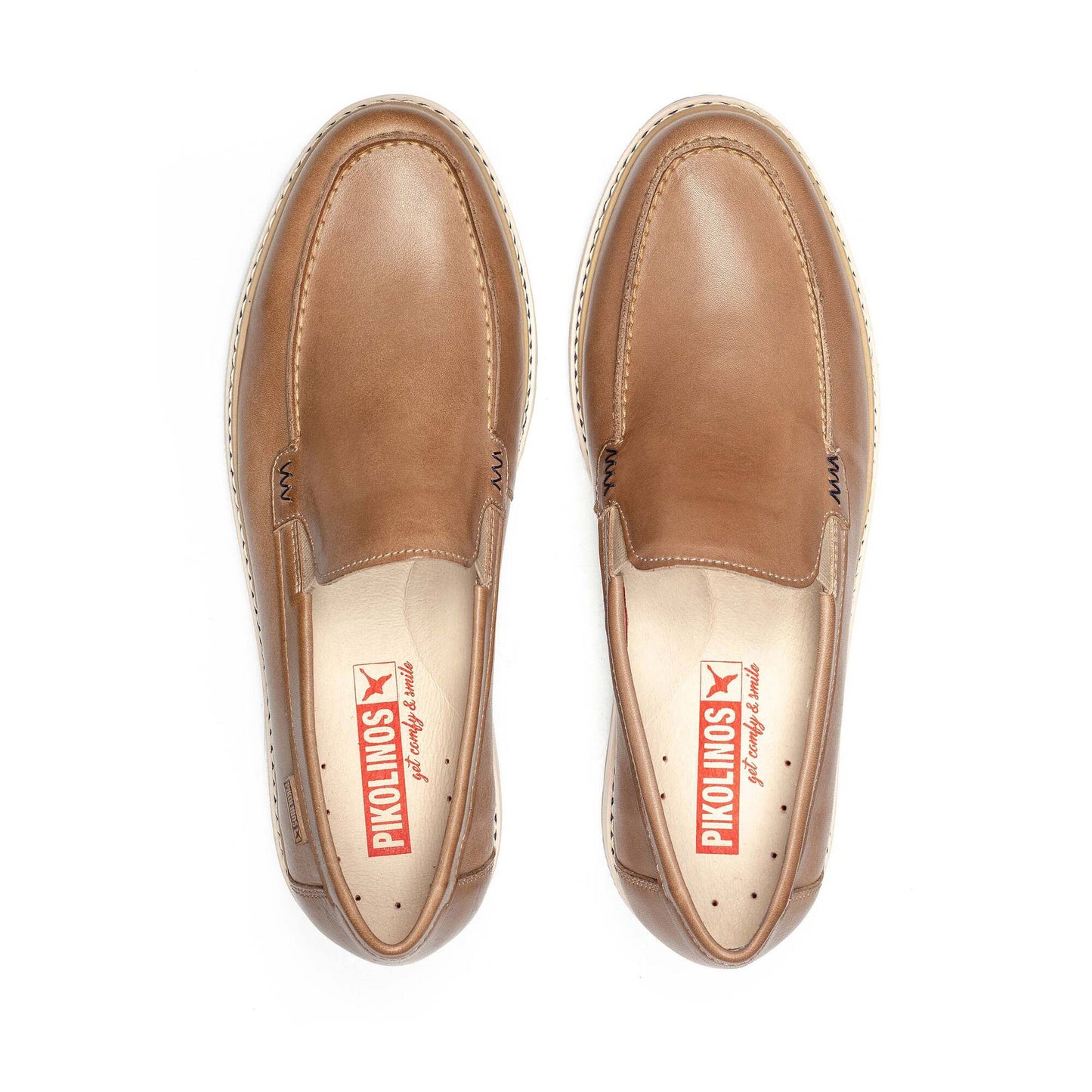 PIKOLINOS SAMPLE - OLVERA M8A-3189 MEN'S BEIGE LEATHER MOCCASIN