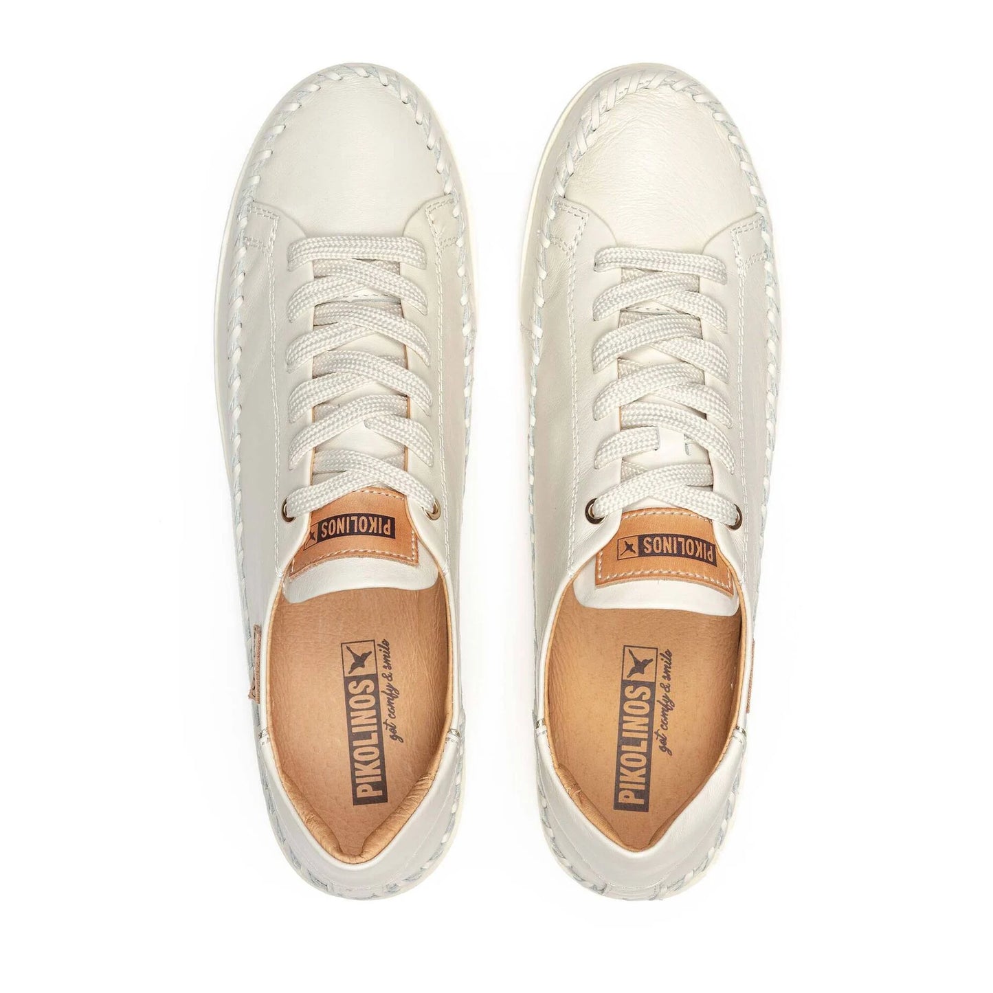 PIKOLINOS SOLLER W8B-6531 CREAM LEATHER SNEAKER