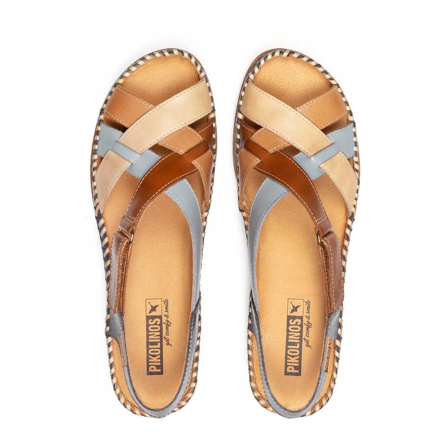 PIKOLINOS CADAQUES W8K-0741C2 NAVY OPEN TOE SANDAL