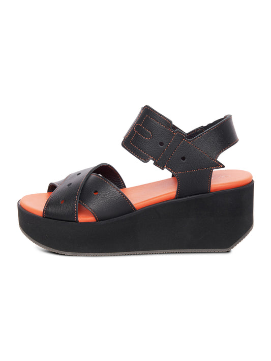 ARCHE SAMPLE - GALKOO BLACK SUMMER WEDGE
