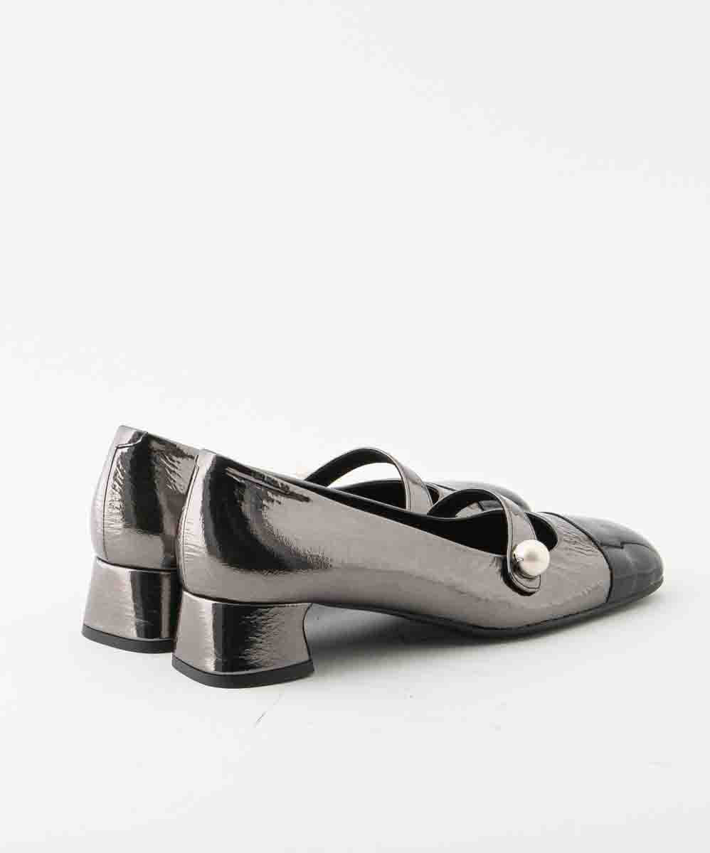 ZINDA SAMPLE - ALISON SILVER PATENT MARY JANE