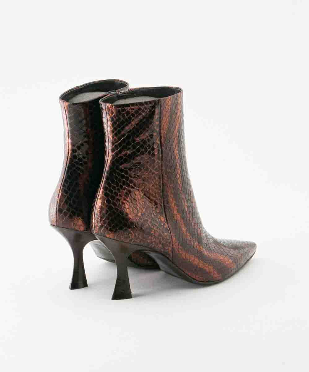 ZINDA SAMPLE - CINDY BRONZE SNAKE LEATHER BOOT