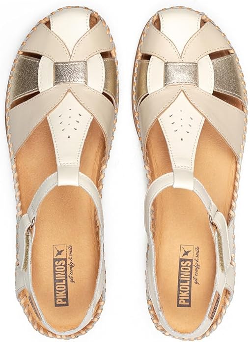 PIKOLINOS CADAQUES W8K-0965C1 CREAM FISHERMAN'S WEDGE SANDAL