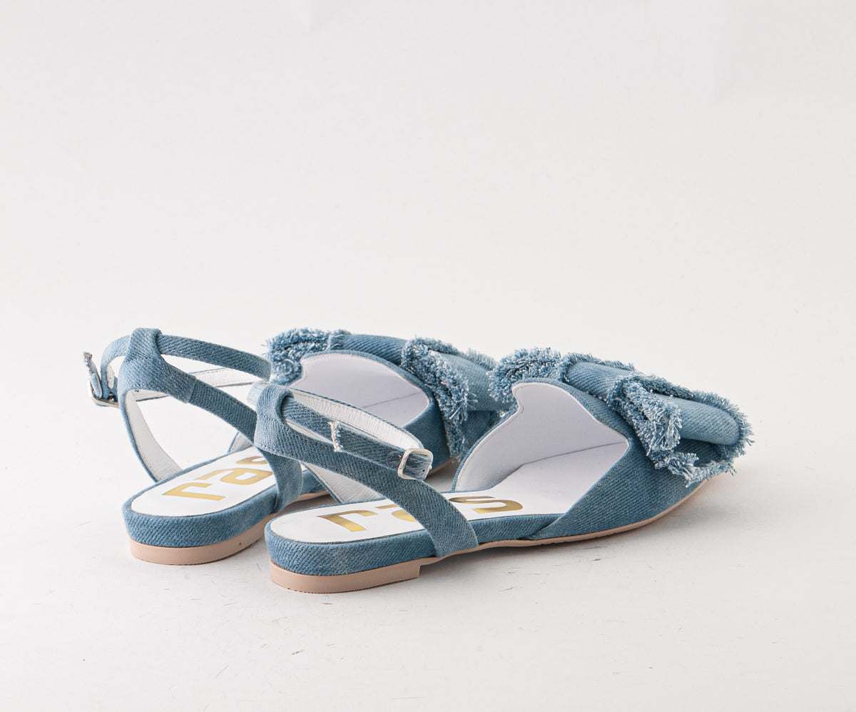 RAS SHOES SAMPLE - ICONICA 8018 DENIM SLIDE