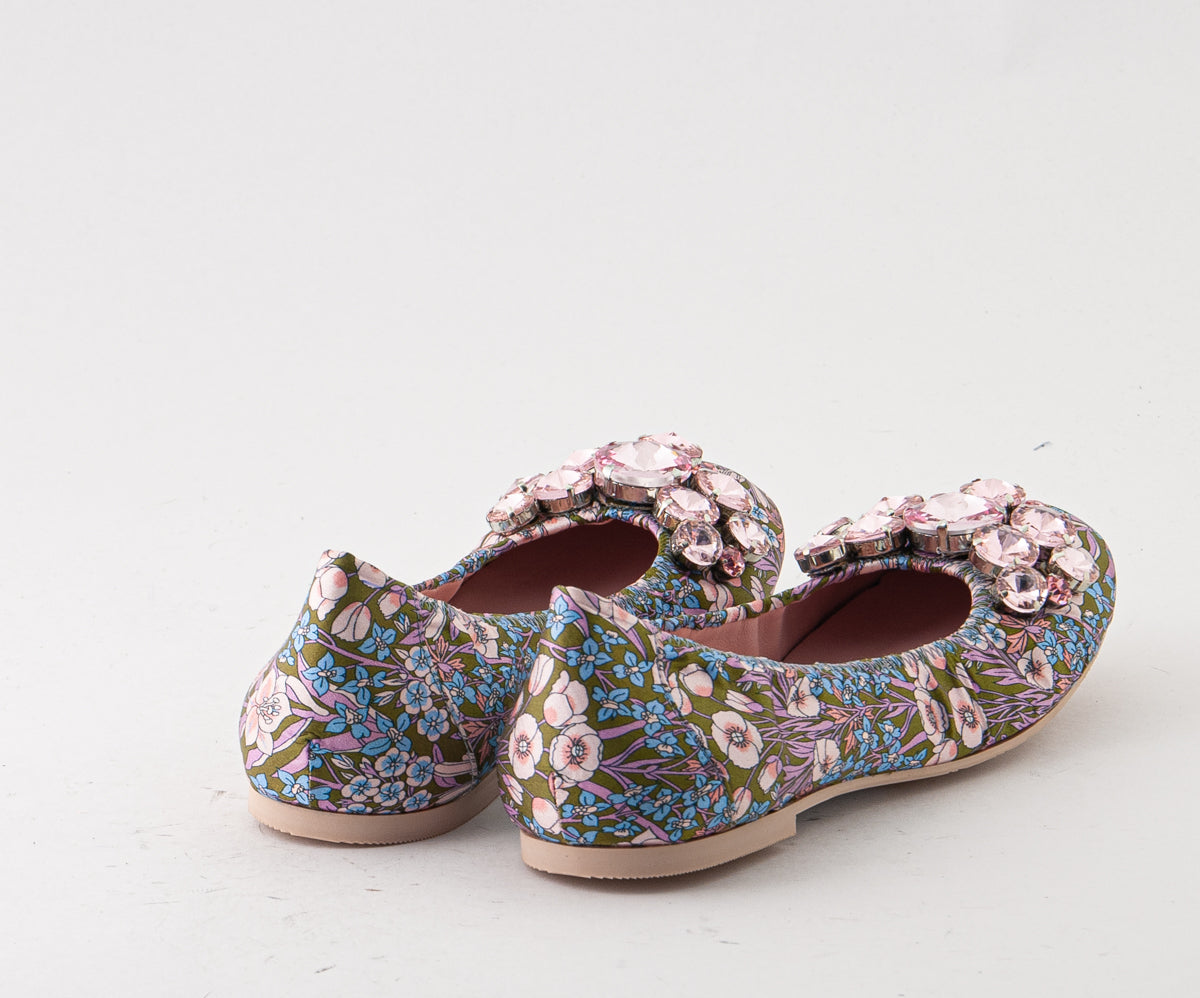 RAS SHOES SAMPLE - ANIMA 8090 FLORAL BALLERINA