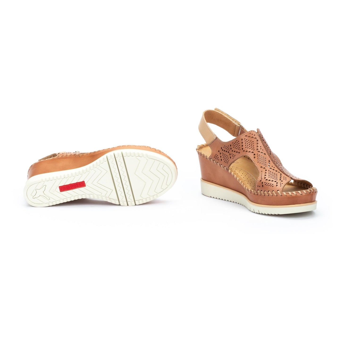 PIKOLINOS SAMPLE - AGUADULCE W3Z-1775 LIGHT TAN WEDGE SANDAL