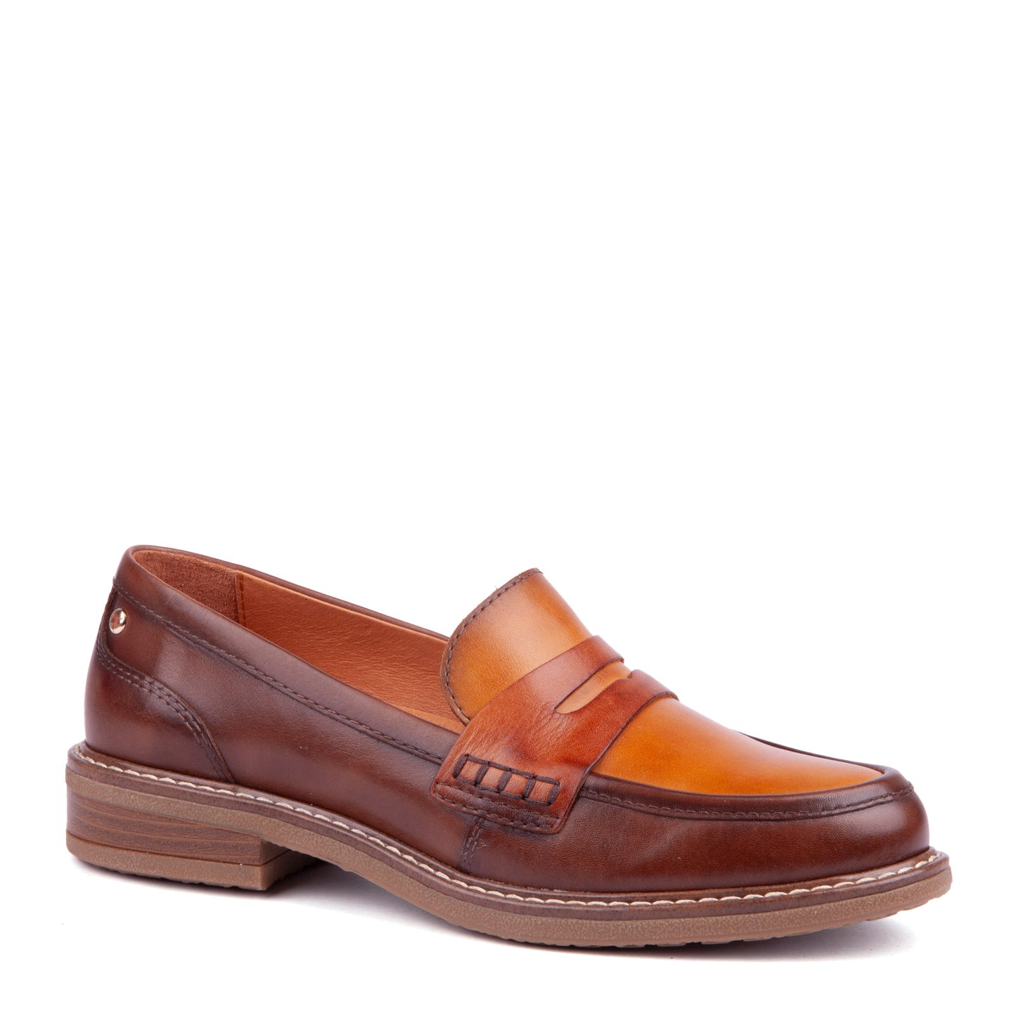 PIKOLINOS SAMPLE - ALDAYA W8J-3541 TAN FLAT LEATHER LOAFERS