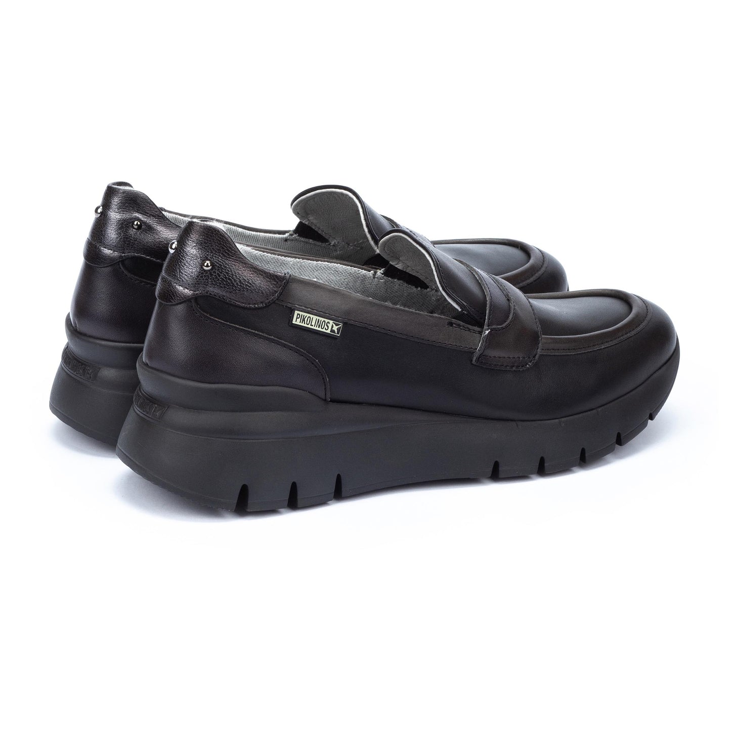 PIKOLINOS SAMPLE - ASTURIAS W9C-3882 BLACK LEATHER LOAFERS