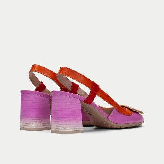 HISPANITAS AUSTRALIA CHV232668 PINK & ORANGE SLINGBACK