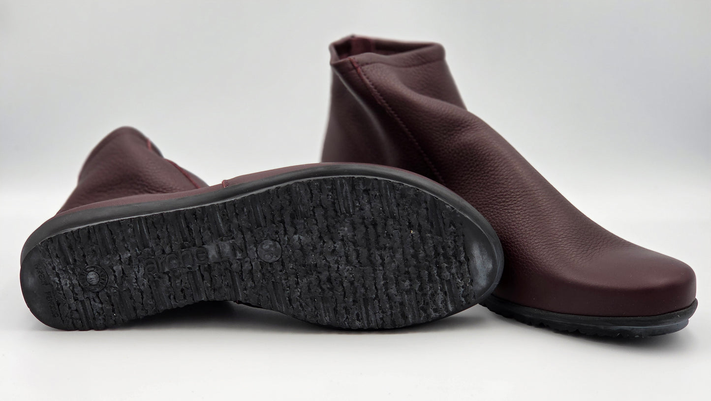 ARCHE BARYKY BURGUNDY ANKLE BOOT