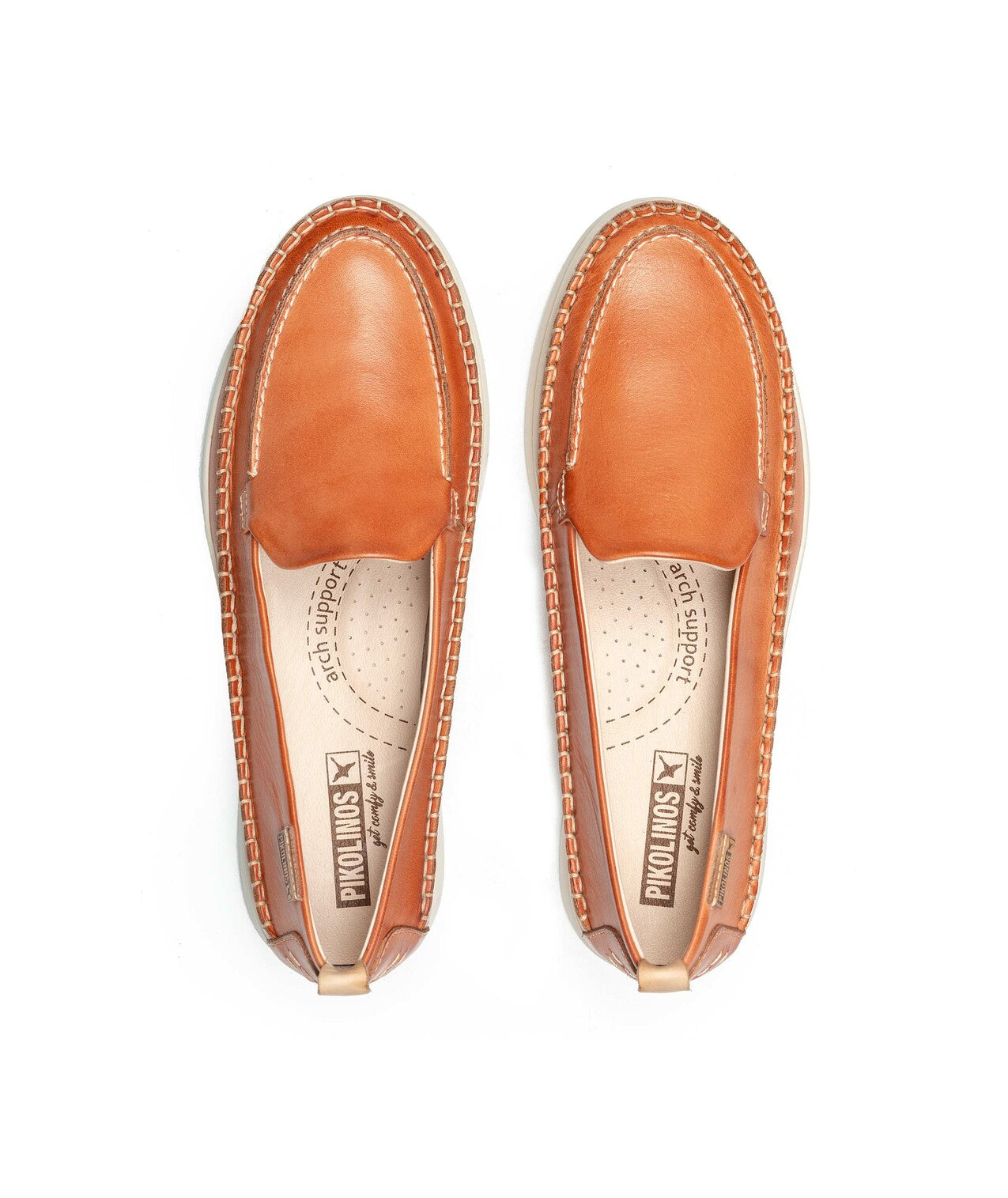 PIKOLINOS SAMPLE - GANDIA W27-3802 ORANGE LEATHER MOCCASIN