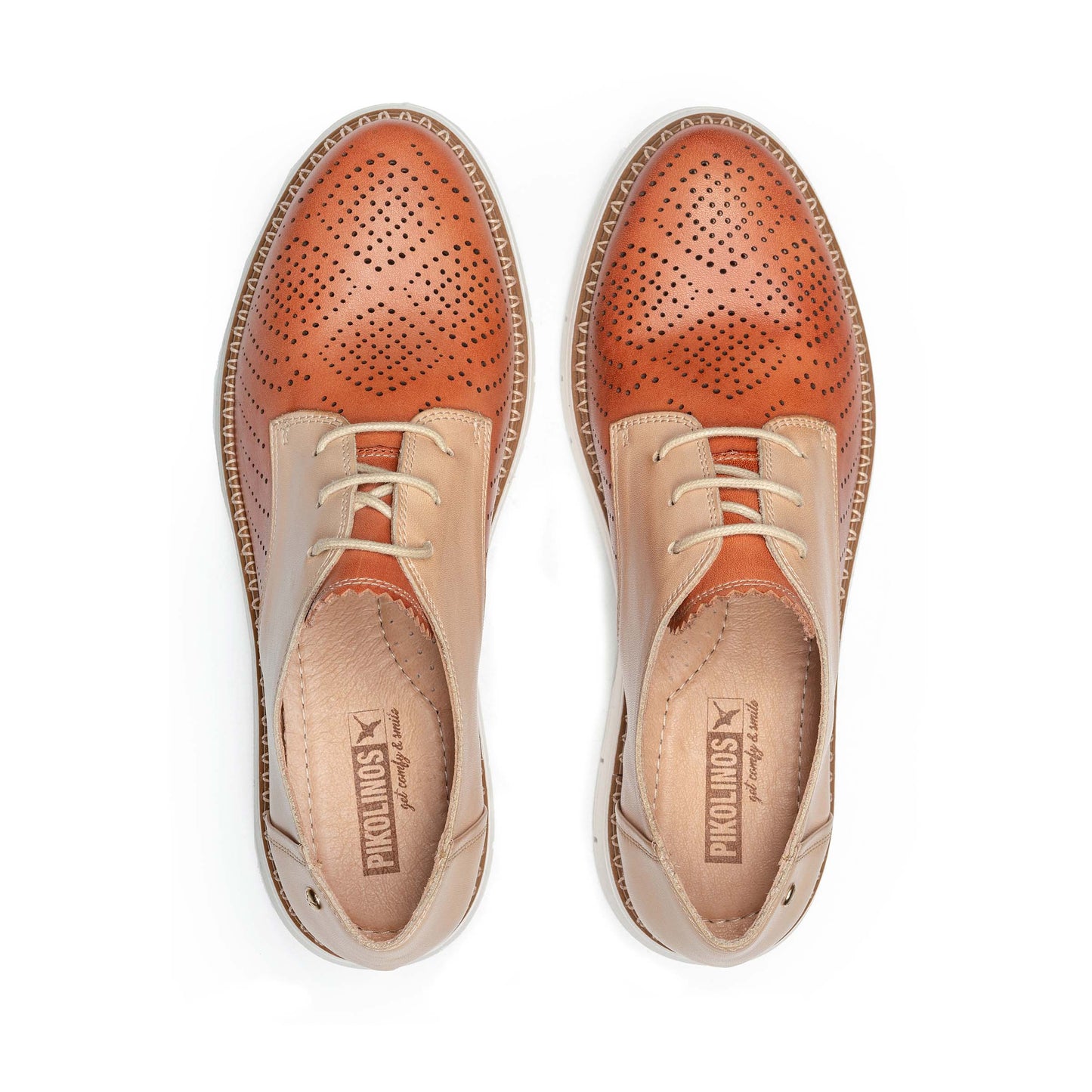 PIKOLINOS SAMPLE - HENARES W1A-4816 BEIGE & ORANGE SUMMER DERBIE