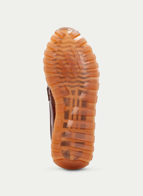 HISPANITAS LOIRA HI243621 BROWN PATENT LEATHER MOCCASIN