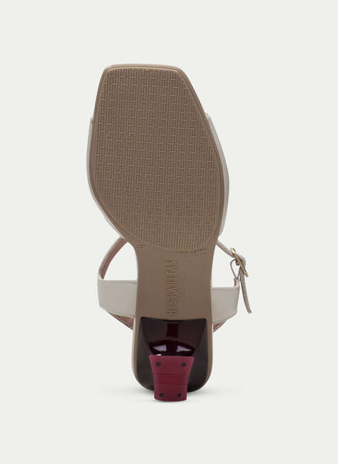 HISPANITAS GRETA HV243761 CREAM HEELED SANDAL