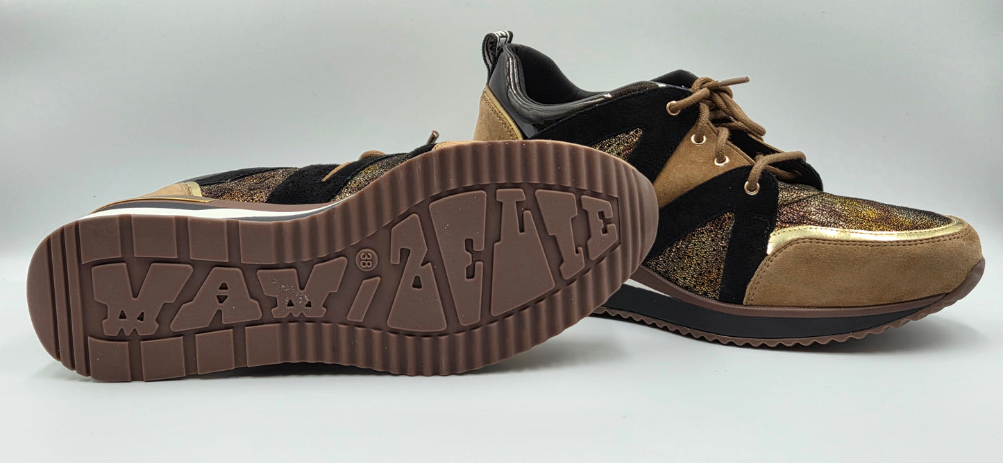MAMZELLE VOLETA TAN & BLACK SNEAKER