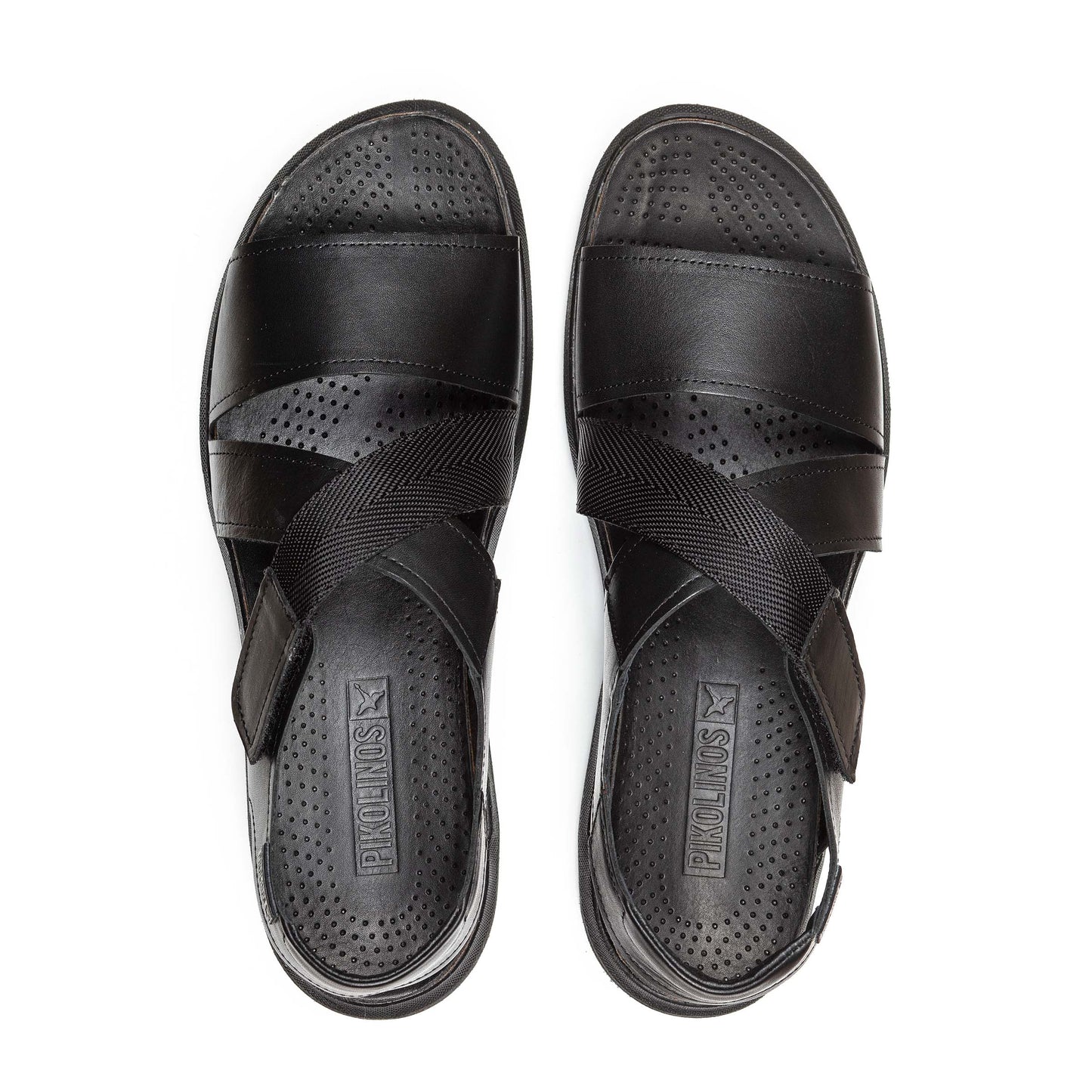 PIKOLINOS SAMPLE - NIJAR M0B-0125 MEN'S BLACK LEATHER SANDAL