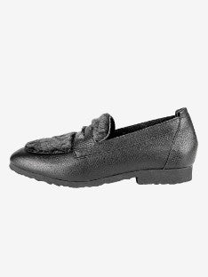 ARCHE SADOKA BLACK FLAT LEATHER LOAFER