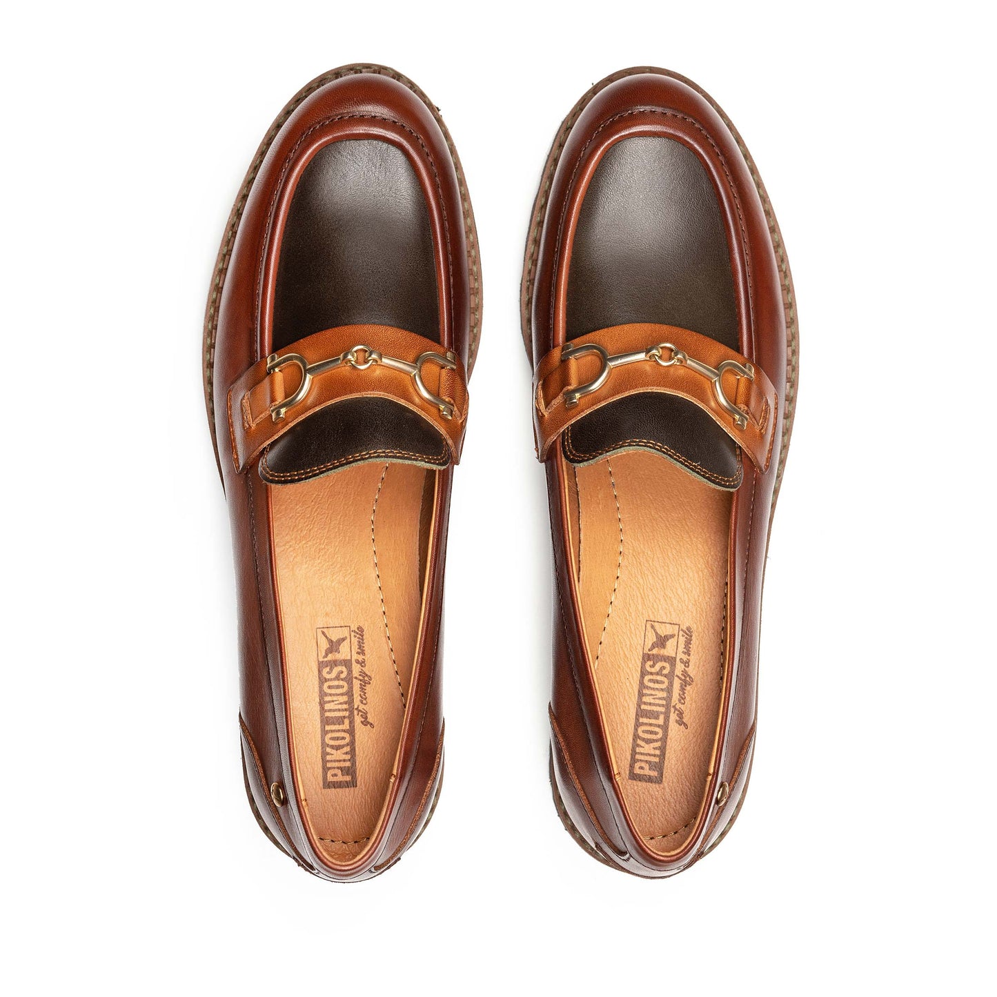 PIKOLINOS SAMPLE - VICAR W6S-3889 BROWN LEATHER LOAFER