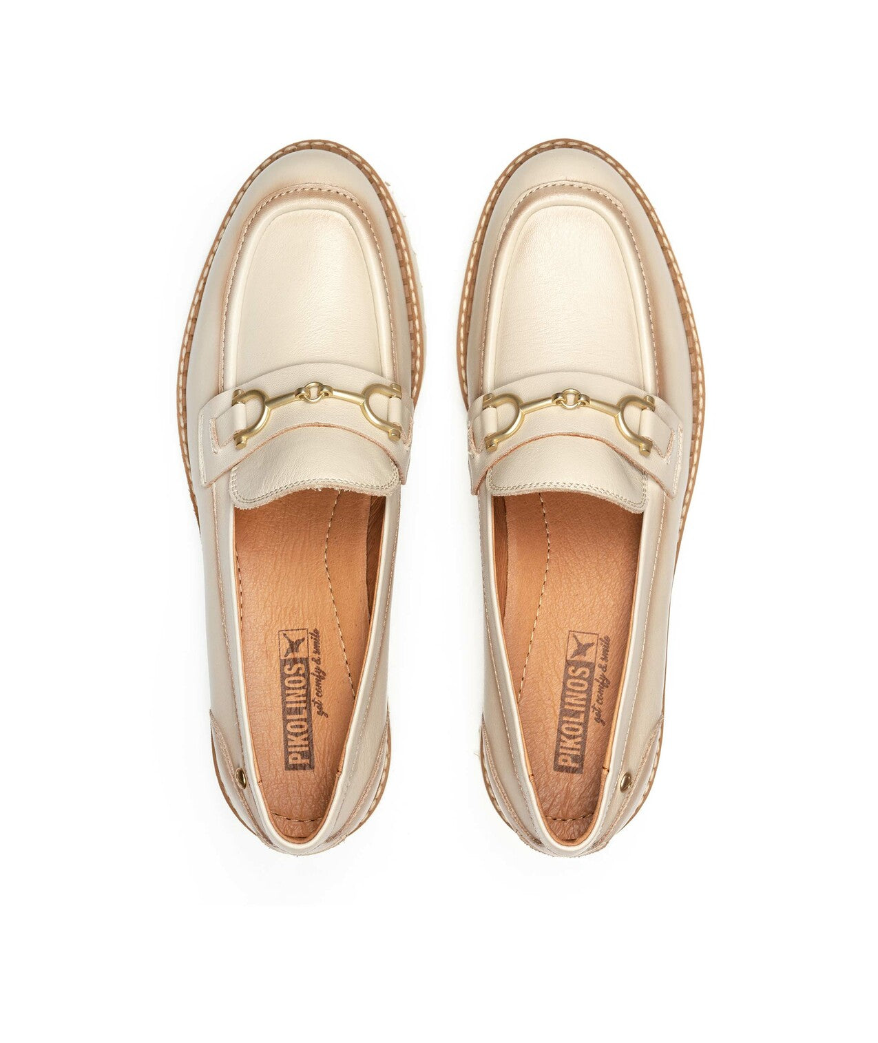 PIKOLINOS SAMPLE - VICAR W6S-3889 CREAM LEATHER LOAFER