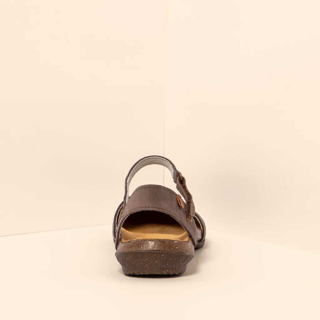 EL NATURALISTA WAKATAUA N412 BROWN LEATHER SANDALS