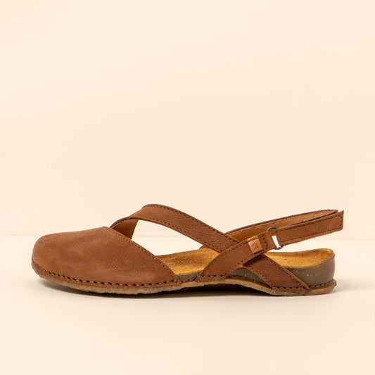 EL NATURALISTA PANGLAO N5813 BROWN LEATHER SANDALS