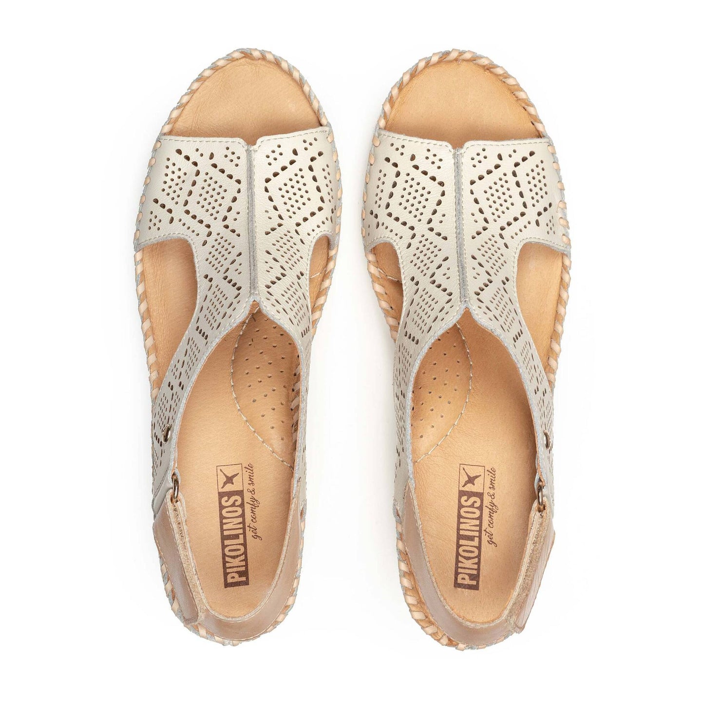 PIKOLINOS AGUADULCE W3Z-1775 CREAM WEDGE SANDAL