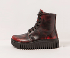 BRIGHTON 1517 RED VINTAGE LEATHER BOOTS