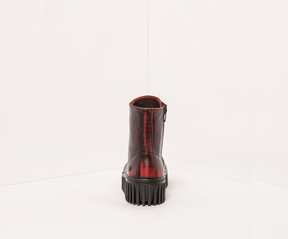 BRIGHTON 1517 RED VINTAGE LEATHER BOOTS