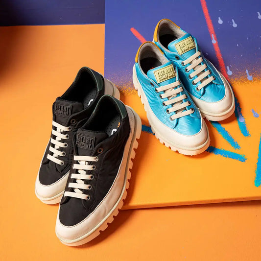 ART ONTARIO 1596 BLACK NYLON SNEAKER