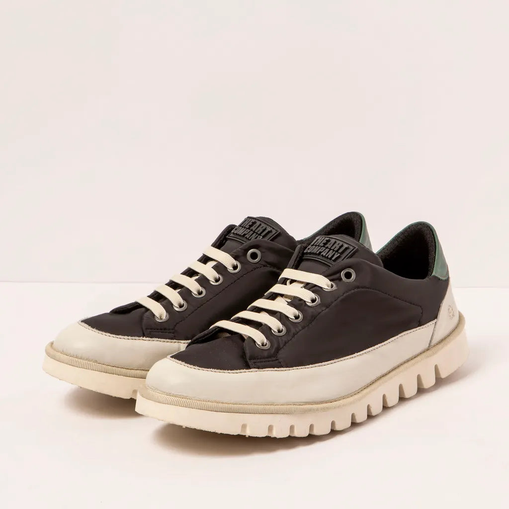 ART ONTARIO 1596 BLACK NYLON SNEAKER