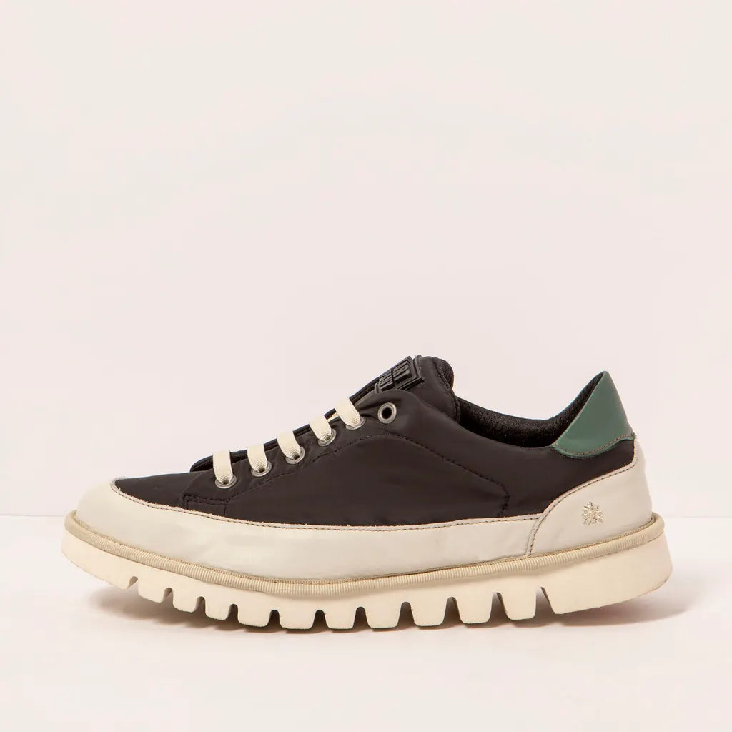 ART ONTARIO 1596 BLACK NYLON SNEAKER