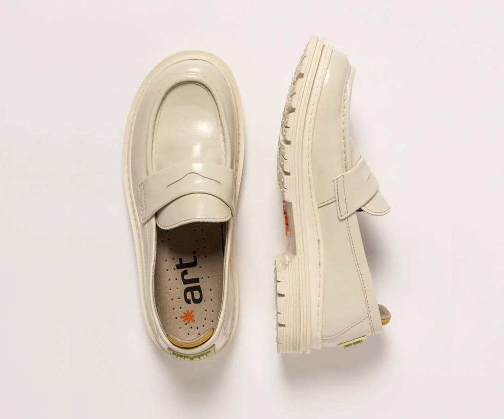 BIRMINGHAM 1902 CREAM LEATHER LOAFER