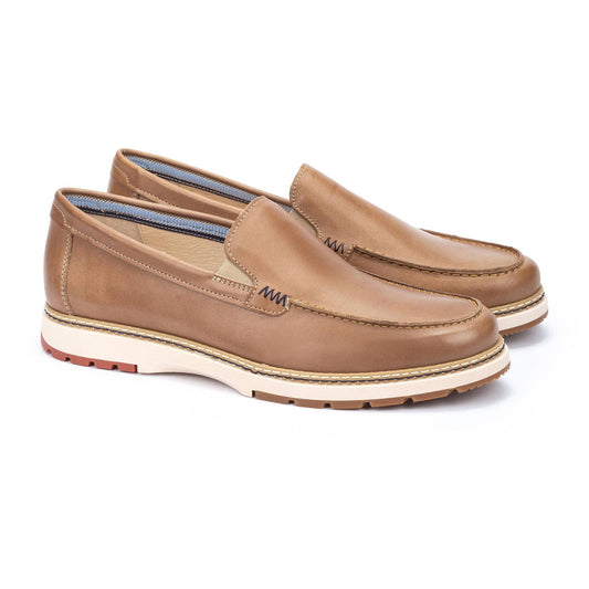 PIKOLINOS SAMPLE - OLVERA M8A-3189 MEN'S BEIGE LEATHER MOCCASIN