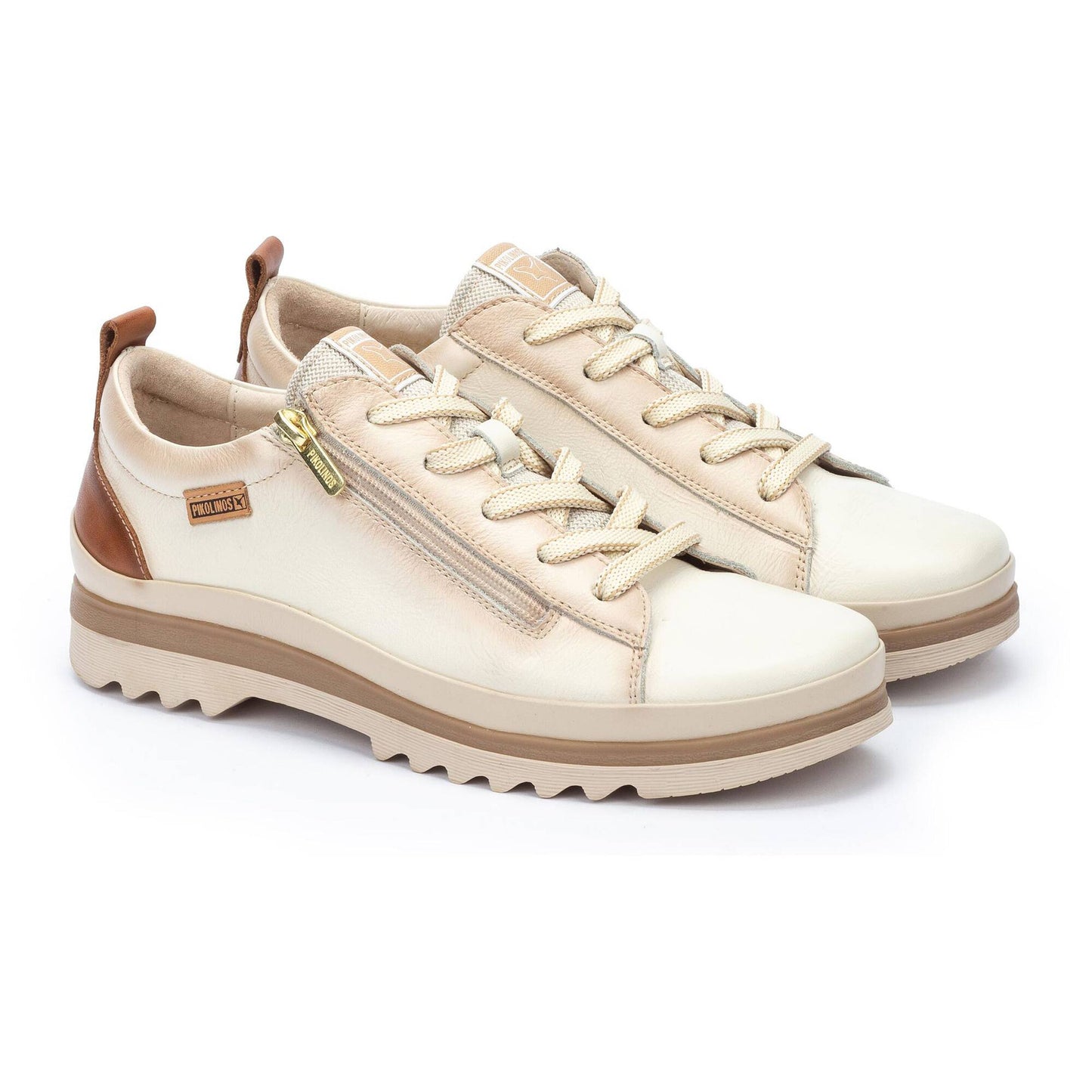 PIKOLINOS VIGO W3W-6979 CREAM LEATHER SNEAKER