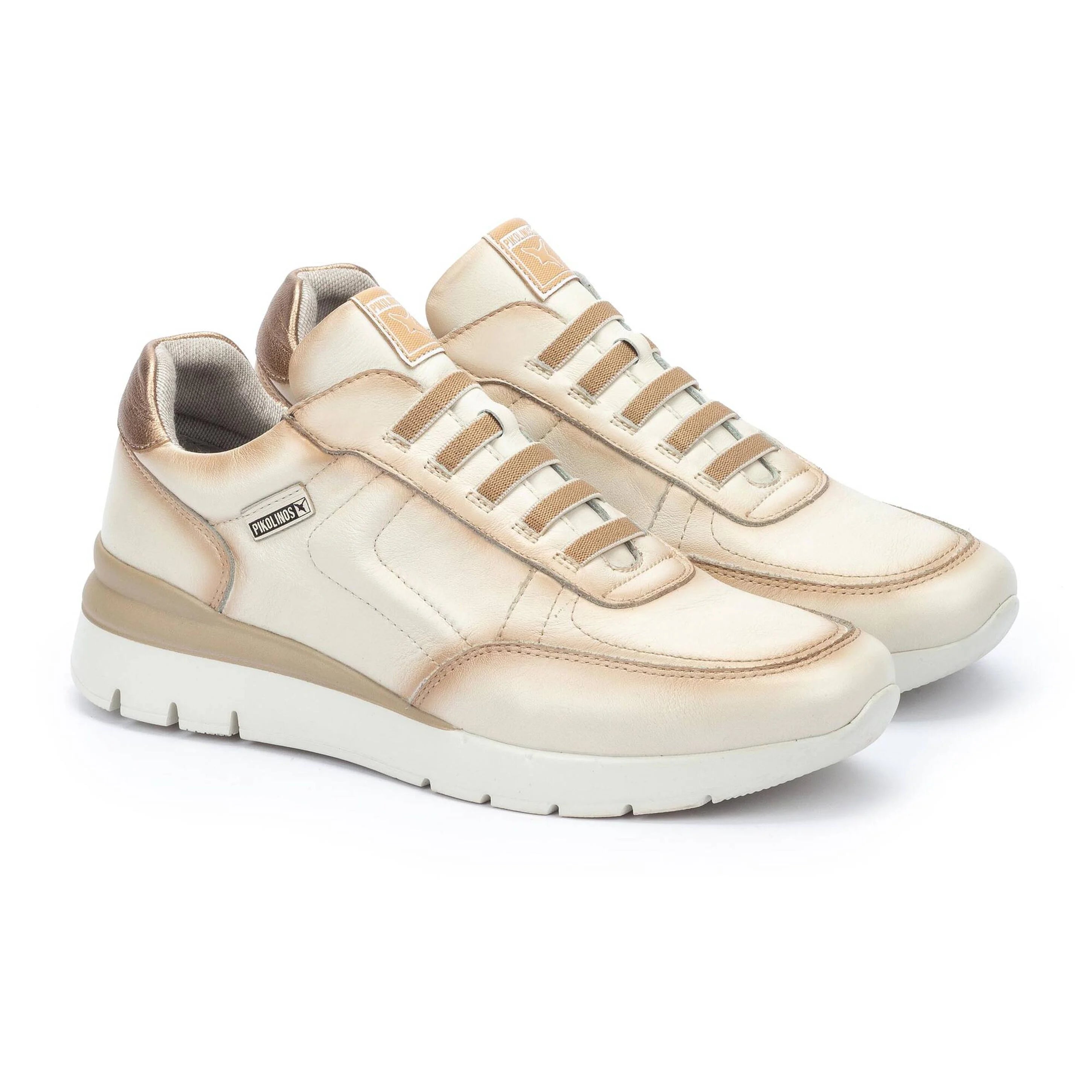 PIKOLINOS CANTABRIA W4R-6731 CREAM LEATHER SNEAKERS