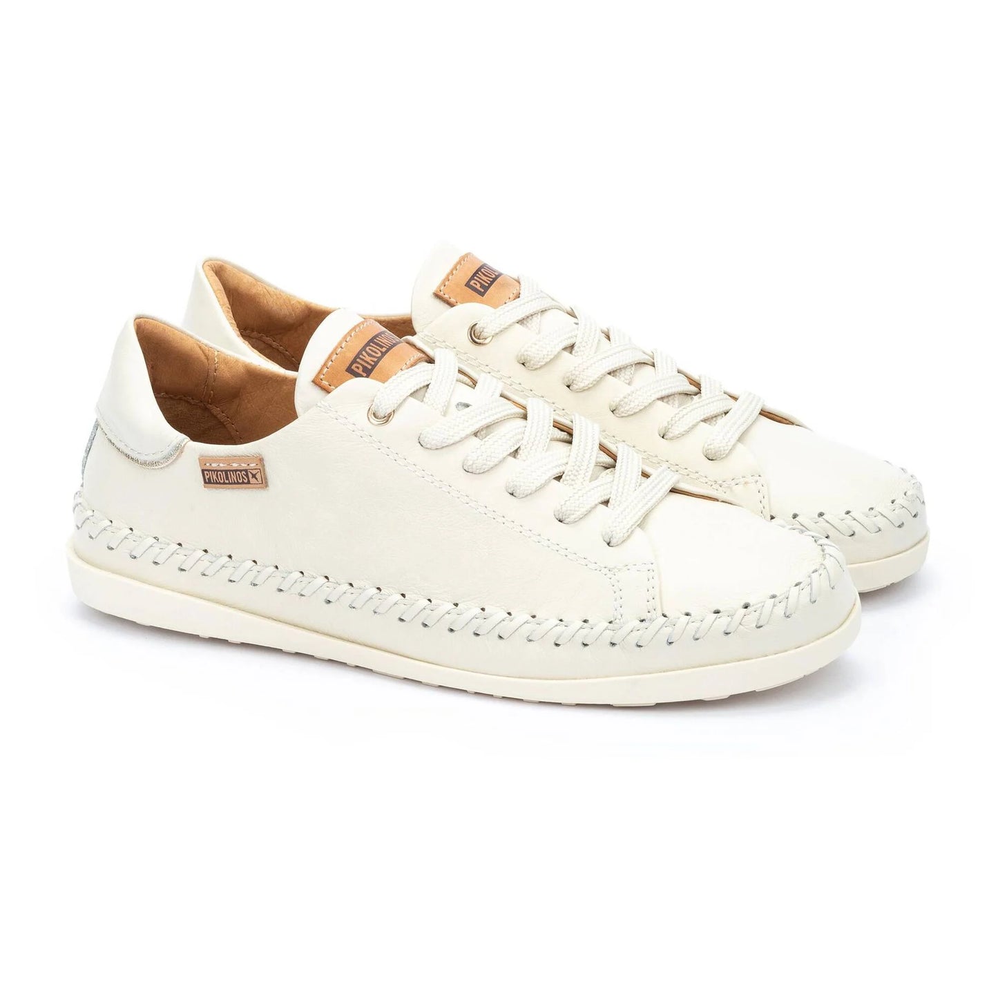PIKOLINOS SOLLER W8B-6531 CREAM LEATHER SNEAKER
