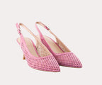 ZINDA 2256 PINK SUEDE HEEL