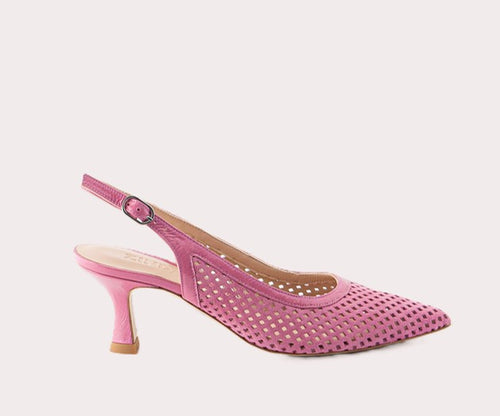 2256 PINK SUEDE HEEL