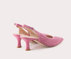 ZINDA 2256 PINK SUEDE HEEL