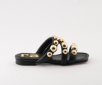 CIPRIANI 8069 BLACK LEATHER SANDALS