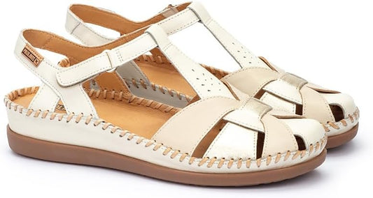 PIKOLINOS CADAQUES W8K-0965C1 CREAM FISHERMAN'S WEDGE SANDAL