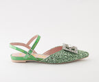 ICONICA 8001 GREEN RAFIA SANDAL