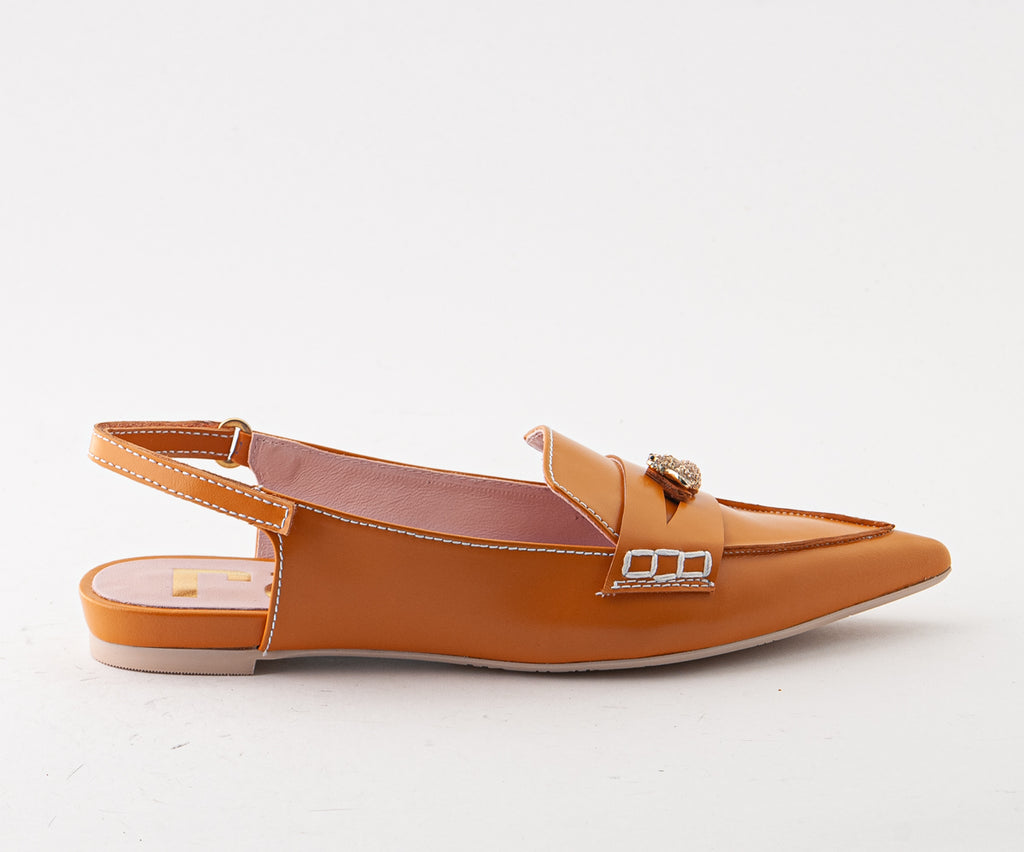 ICONICA 8016 TAN SLINGBACK