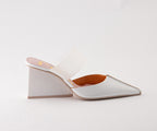 COCKTAIL 8030 WHITE HEELED MULES
