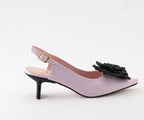 RAS SHOES SAMPLE - TULIP 8033 PINK TEXTILE SLINGBACK