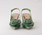 RAS SHOES SAMPLE - TULIP 8046 PATENT GREEN HEEL