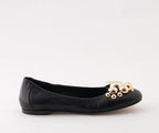 ANIMA 8089 BLACK LEATHER BALLERINA