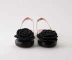 ANIMA 8094 BLACK AND WHITE FLAT SLINGBACK